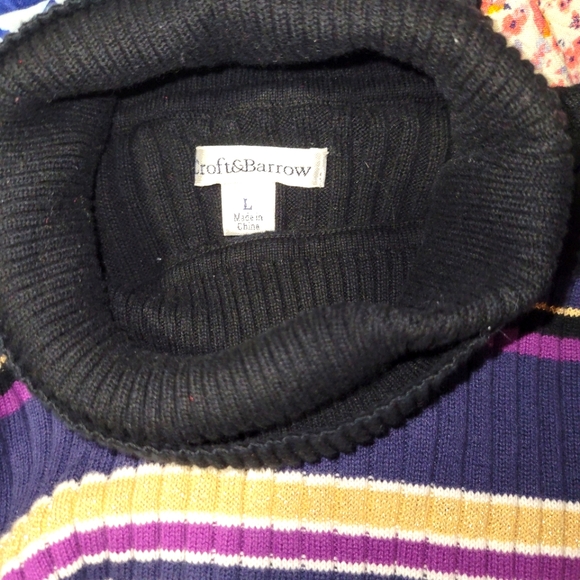 🦜🦜3/$25. CROFT& BARROW L TURTLE NECK - Picture 5 of 5
